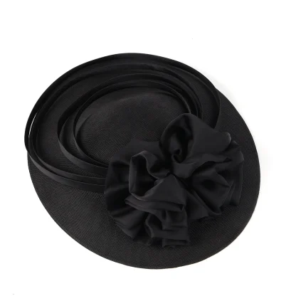 Unique Floral Disc Sinamay Fascinator - Image 12