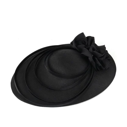 Unique Floral Disc Sinamay Fascinator - Image 14