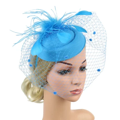 Net Veil Fascinator for Wedding - Image 8