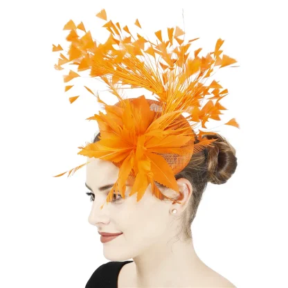 Fascinator with Fancy Faux Feather Design