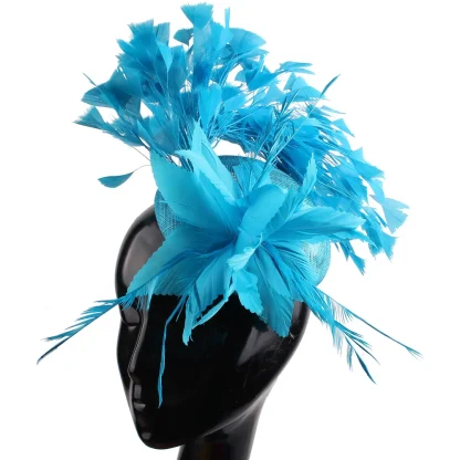 Fascinator with Fancy Faux Feather Design - Image 9