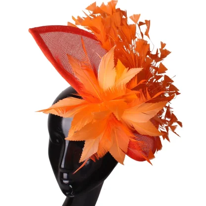 Charming Cocktail Hat with Faux Feather Design - Image 10