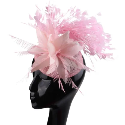 Fascinator with Fancy Faux Feather Design - Image 8