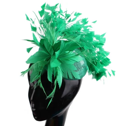 Fascinator with Fancy Faux Feather Design - Image 10