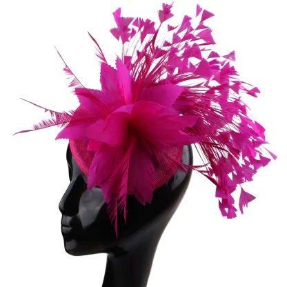 Fascinator with Fancy Faux Feather Design - Image 7