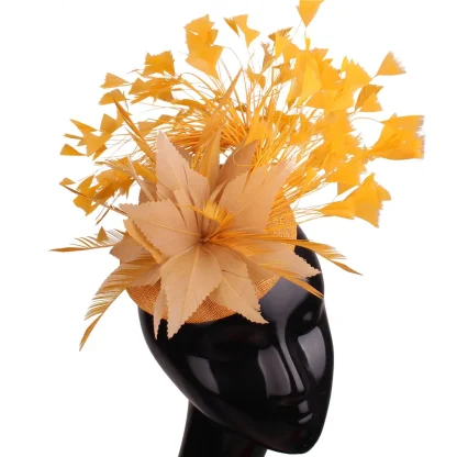 Fascinator with Fancy Faux Feather Design - Image 2