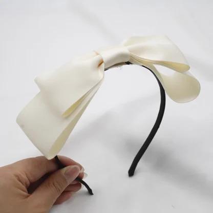 Double Layer Bow Headband Fascinator - Image 3