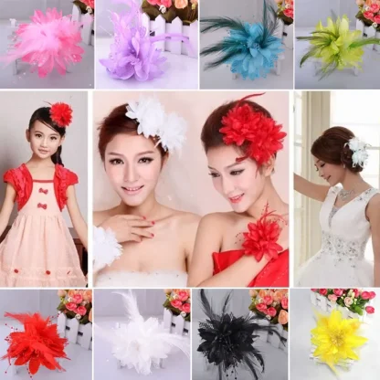 Hair Clip Fascinator with Floral Shape Design - Image 5