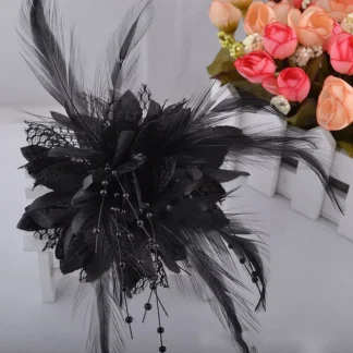 Hair Clip Fascinator with Floral Shape Design