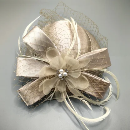 Retro Clip-on Fascinator with Elegant Design - Image 14