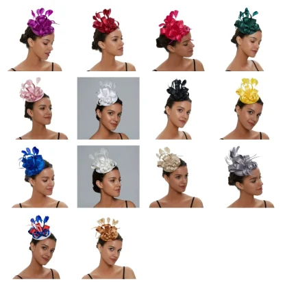 Stylish Fascinator with Multicolored Design - Image 11