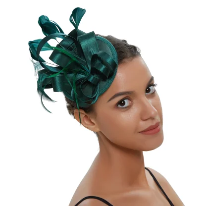 Stylish Fascinator with Multicolored Design - Image 3