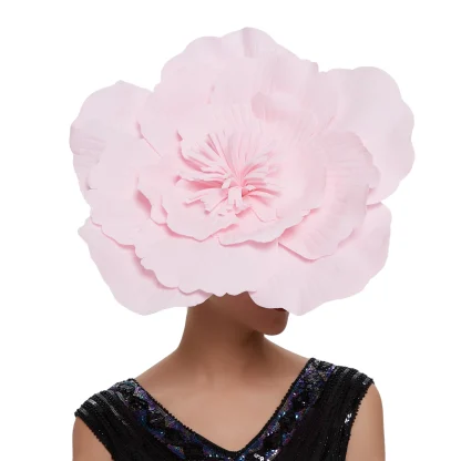 Exaggerated Unique Floral Cocktail Hat - Image 13